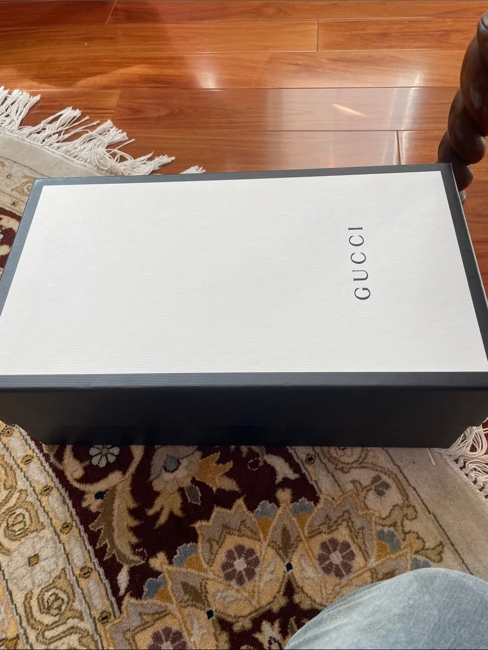 Brand new Gucci Men’s Burgundy Leather Slip-On Loafers